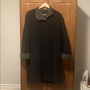 Ladies grey two toned wool coat